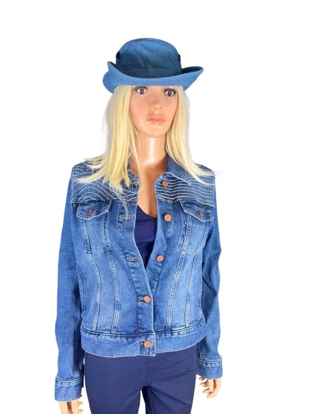 NWT Tilley T3 Wanderer Bucket Hat Blue Large 7.5cm  MSRP$99.00
